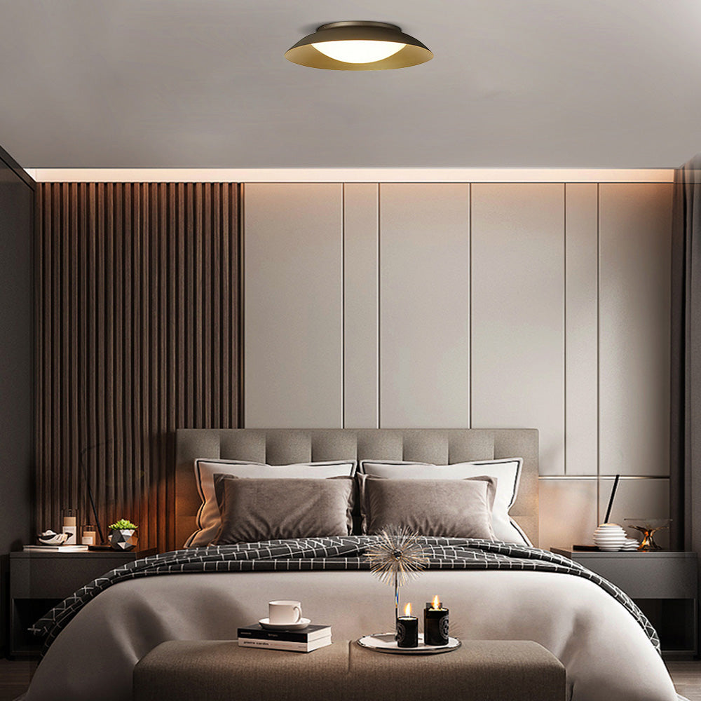 Nordic Green Flush Mount Ceiling Light Bedroom